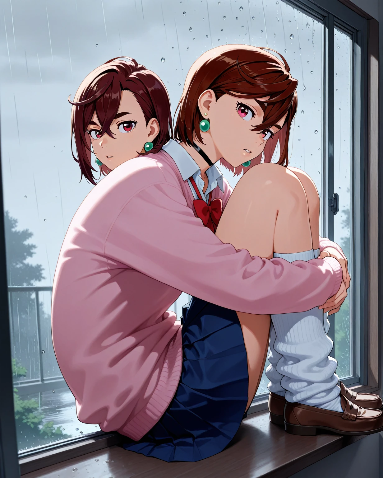 (masutepiece, Best Quality), extra detailed face, Eyes with beautiful details, of the highest quality, brunette hair, Beautiful face, nipple, one girl one man,