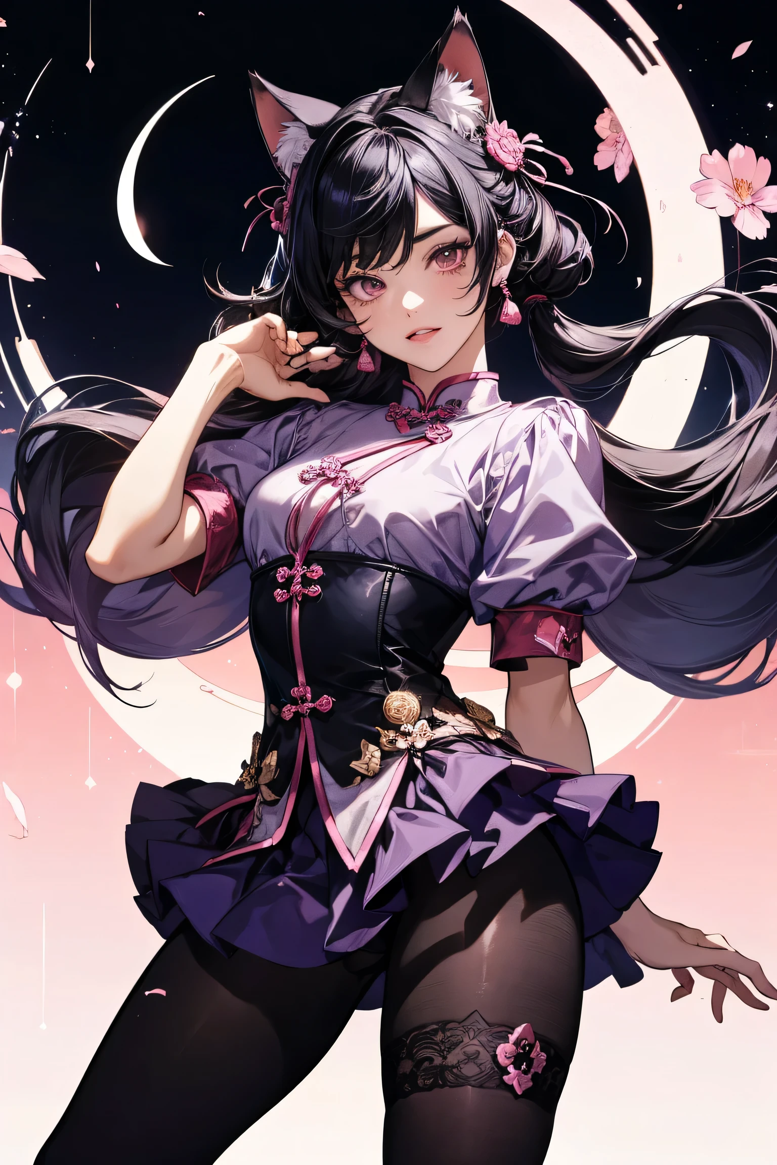 (risograph) simple background, tetas grandes, piernas
abiertas, escote, aausagi, dark hair, double bun,
twintails, parted bangs, circlet, jewelry, earrings,
choker, Cum en el cuerpo, ((Chinese genshin clothes)).
minimalistic background, cat ears, cat girl, cat ears, neko
girl, happy,smile, cat ears Hair Ornament, fox ears, genshin clothes, thigh high tights , dark hair. Full lips,  pink flowers, hands down , sexy poses