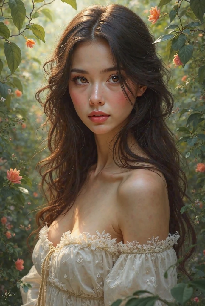(photorealism:1.2), beautiful naked woman, is laying, UHD
