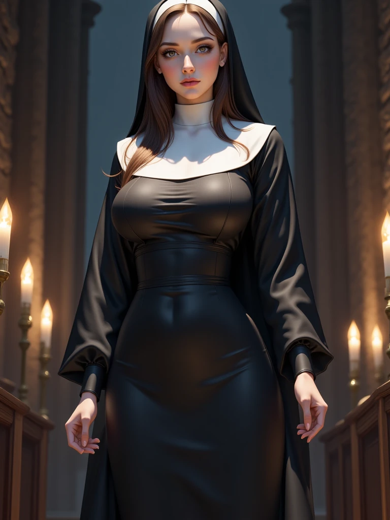 8K quality、High resolution、Realistic skin texture、High resolutionの瞳、woman、Open-chested clergyman's robes、One-shoulder yukata、Princess Hair、thin、リアルなwoman性器、Small breasts、Realistic tongue、Gray Hair、thin脚、Sweating profusely、Sweat accumulates in the chest、、Slender model figure