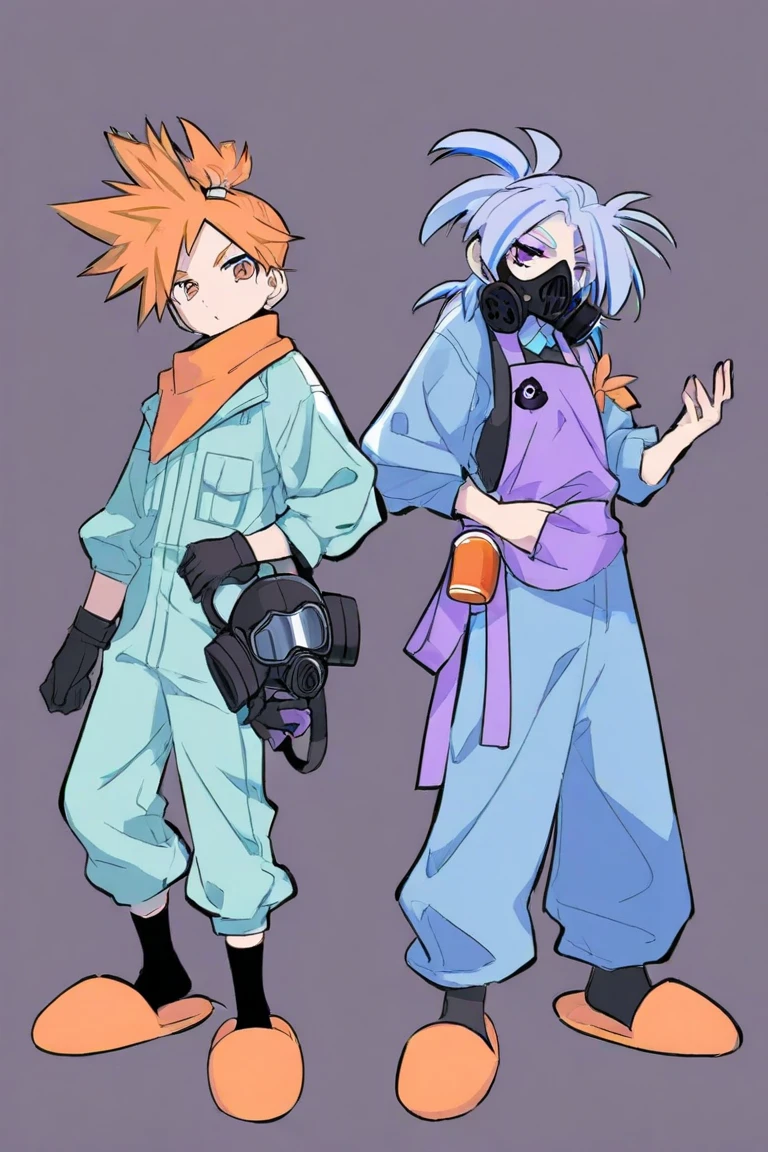 2 boys, smoke, 2d, afared drawing, best quality, vampire, stoned, face with empty countenance, akira style