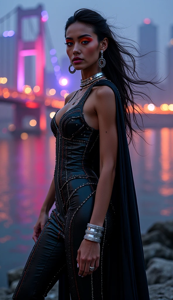Indian super woman, super sexy suit, half nude dress, strong body, strong butt