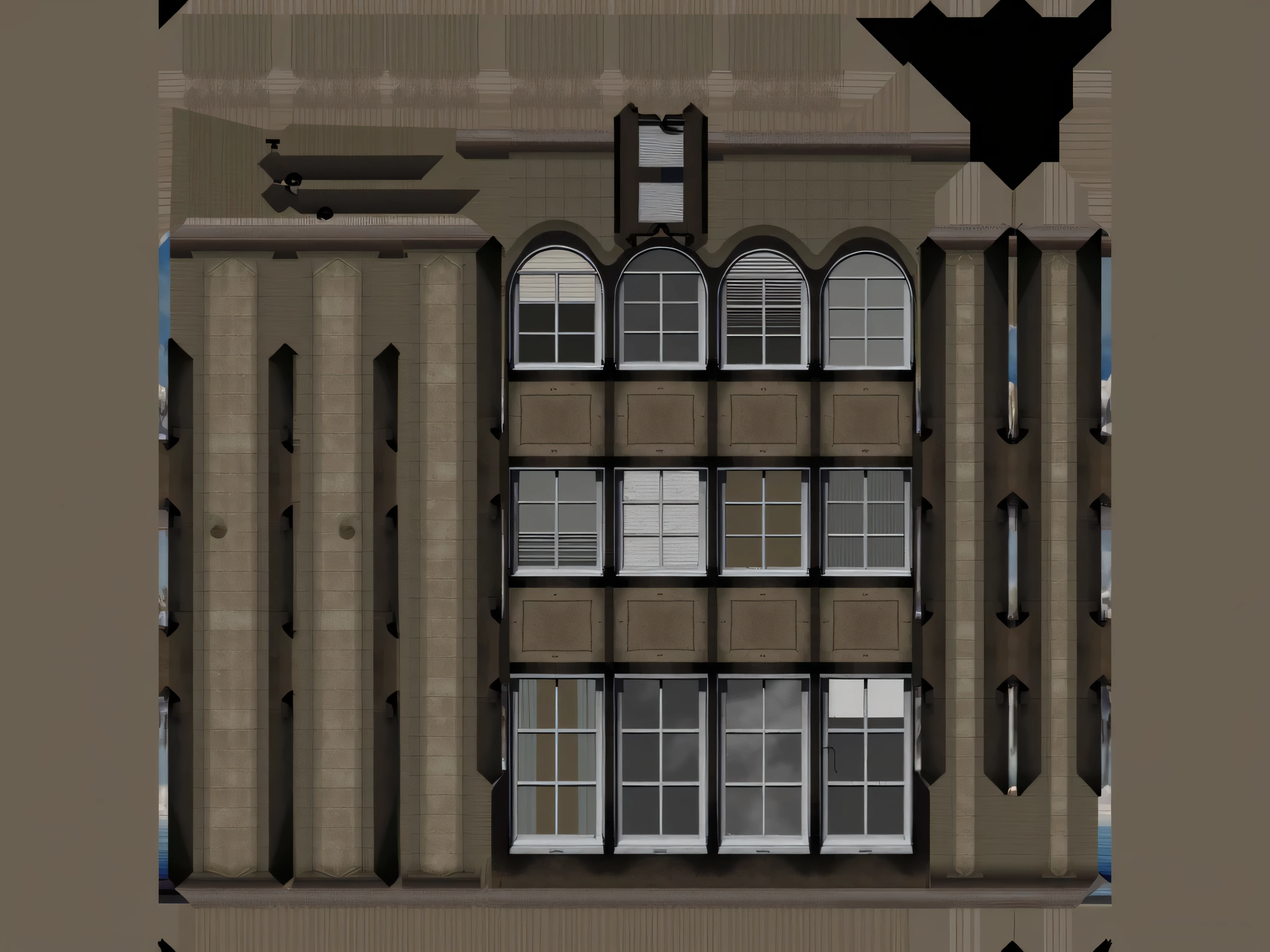 There is a picture of a building with a clock on the front - SeaArt AI