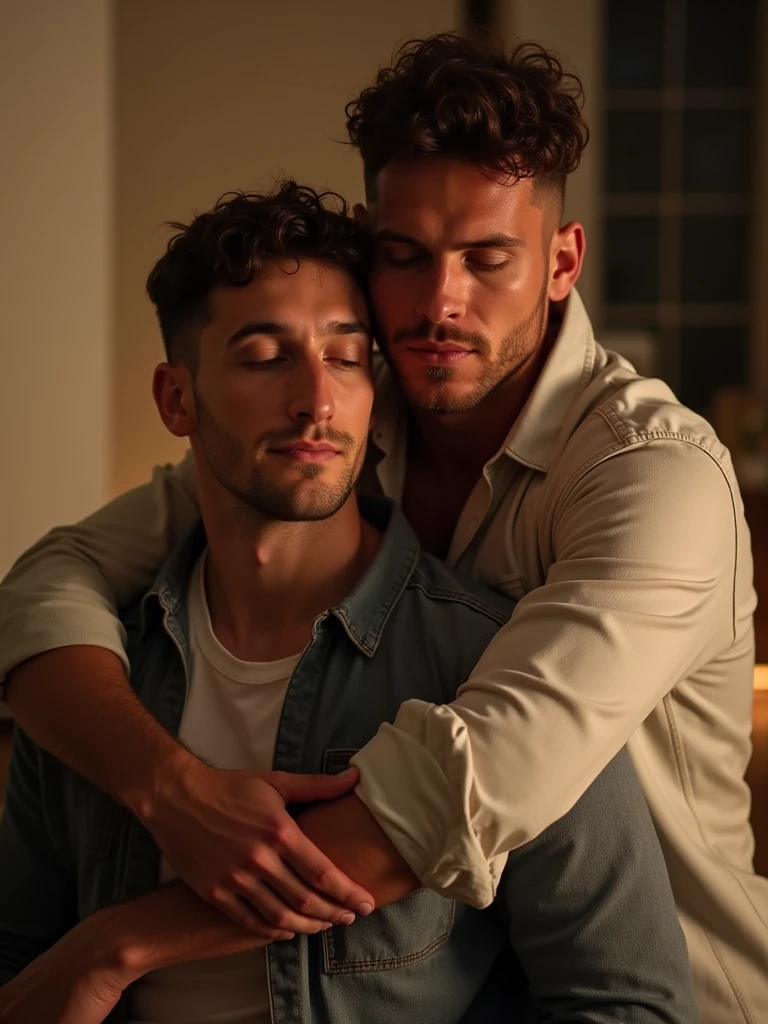Chris Evans sucking another man's cock on the couch. Realistic realism 4k