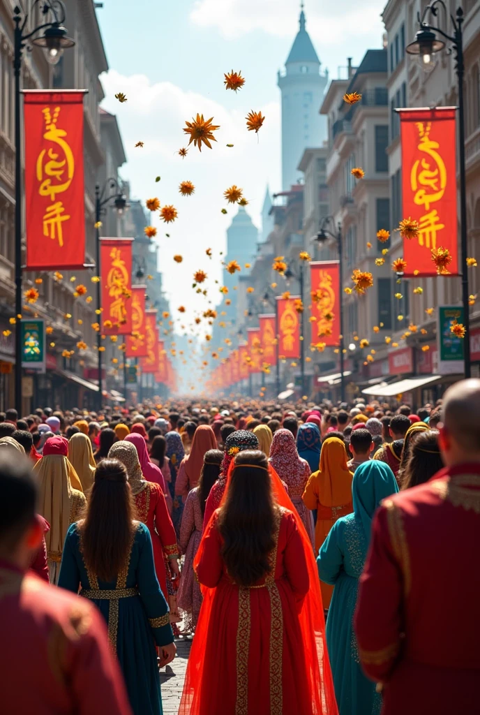 malaysian independence day with malay, Chinese, India, races.