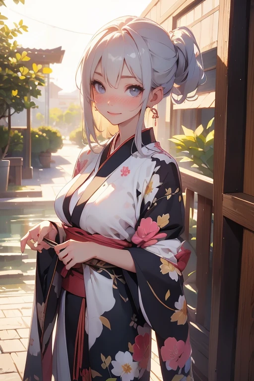 (masterpiece, top quality, best quality, official art, beautiful, cosmic, atmospheric, psychedelic, dreamlike, shinto shrine and aesthetic:1.2), (1girl, platinum white hair, beautuful highly detailed Harajuku-inspired hooded kimono, tons of tattoos and piercings, super huge enormously gigantic nude tits and nipples exposed, cleavage showing, gigantic tits bursting out of her kimono), extreme detailed,(fractal art:1.3),colorful,highest detailed, cherry blossoms blowing in the wind, swirling psychedelic cosmic dreamlike graffiti patterns 