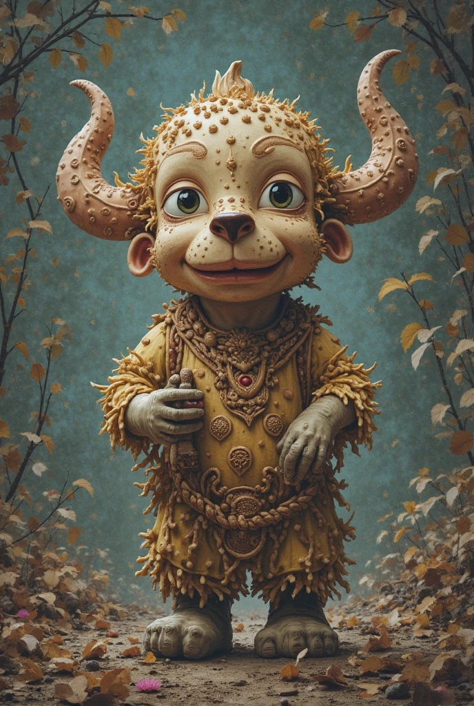 Cow yellow,The background is bright,adolable,fantasy,complexdetails,Pubic area is clear,brightly,k hd,32k zodiac signs