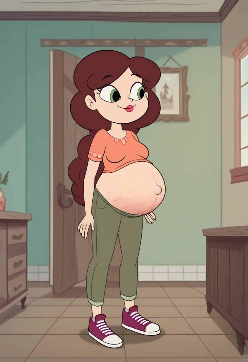 (8K, raw photo, Best quality, Masterpiece:1.2), (Intricate details), perfect eyes, Perfect face, perfect lighting, Beautiful, (Masterpiece:1.2), (Best quality:1.2), 1 girl, only, Alex, glasses, Brown eyes, happy face, Place of beauty, adult torso, plump and moving belly, Inside the stomach, you have her friends moving in her stomach belly, 17 years old, Medium breasts, (jeans, red t-shirt), holding a milkshake, cowboy shot, 3dmm
