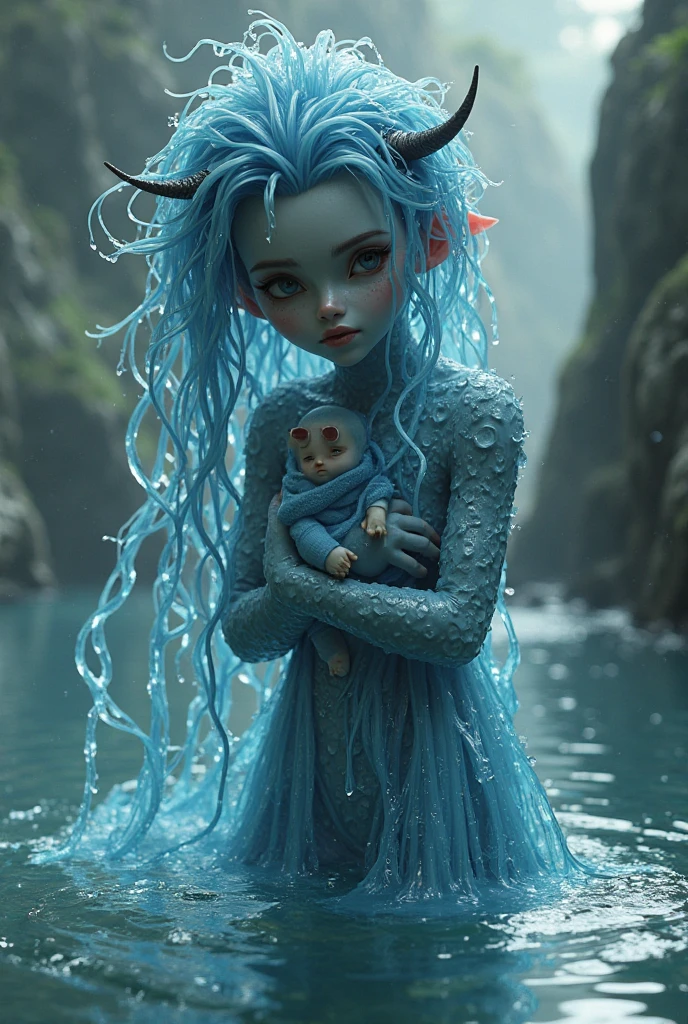 (​masterpiece), realistic, cinematic light,10-year-old, 3 girls are frolicking under the fountain, full body, from below and side, beautiful eyes, silver hair, perfect anatomy, very cute, (blue eyes), bio luminescent, 8 class large, 8K, human hands, character sheets, concept-art, smooth and detailed hairstyle, Fractal art, splash, eyes shed tears while holding back the pain, open mouth and stick your tongue out,