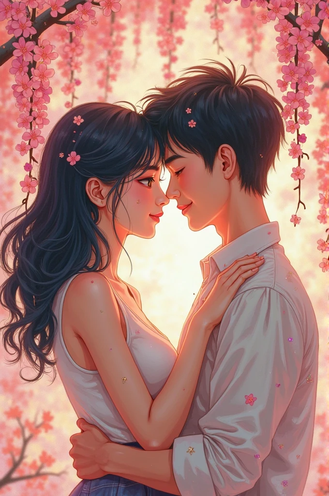  Created a design symbolizing the love between a Japanese boy and a Vietnamese girl