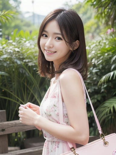 masutepiece, Best Quality, Illustration, Ultra-detailed, finely detail, hight resolution, 8K Wallpaper, Perfect dynamic composition, Beautiful detailed eyes, Natural Lip,a beauty girl、In the bright and refreshing spring sunshine、Imagine a female college student walking around campus.。.。.。She、She is naked.。the hair flutters with the wind、People around you smile々He is depicted having a conversation with.。The cherry blossoms on campus are in full bloom、Green tree on background々々々There is a bench where students can gather...。she wearing maid clothes 、Expressing the image of a typical female college student enjoying learning and free time.。.。High is a design that shows cleavage