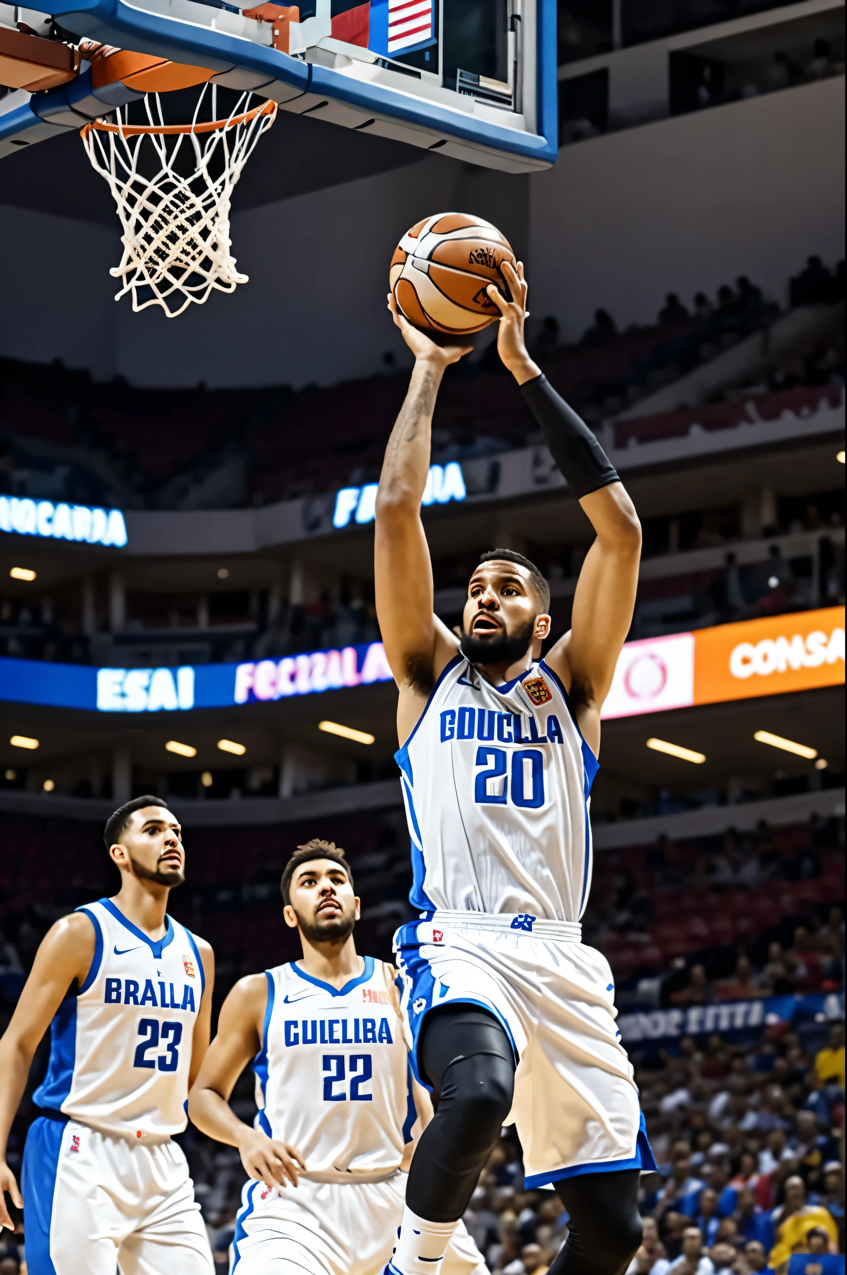 Create a video about the stories of Barcelona fiba Nicaragua 2022