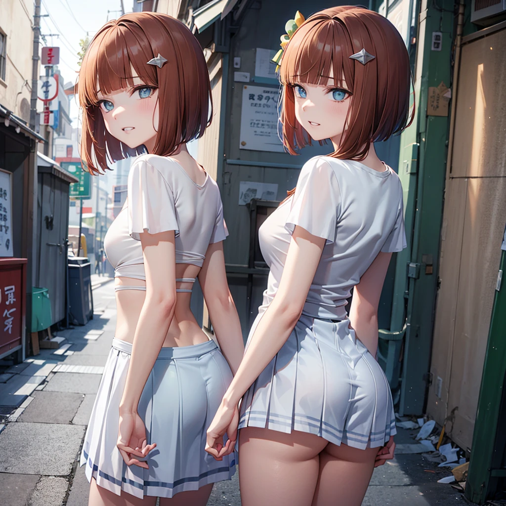 (NSFW:1.5),(NUDE:1.5),(Realistic:1.5), (masterpiece、Extremely detailed 8K CG、Sharp lines),(Alone),high school girl、Black-haired、Thin thighs、Beautiful Animehigh school girl、Smooth anime CG art、Beautiful Animehigh school girl、Beautiful Anime, Beautiful 19 year old girl, Detailed skin,(Glowing Skin:2.1)、short hair、Beautiful black hair、blue eyes、(A lot of sweat:1.5), (Blush 1.4), (Flat Chest:1.8),(Muscular legs:1.5), (Emaciated:1.2), (White Bikini:1.5), (No sleeve:1.2),(Watch on wrist:1.5),(Black shiny belt around the waist:1.5)(whole body:1.5), (from the front:1.2), (Tears are streaming from my eyes.:1.6), In the classroom, (Open your mouth:1.4)