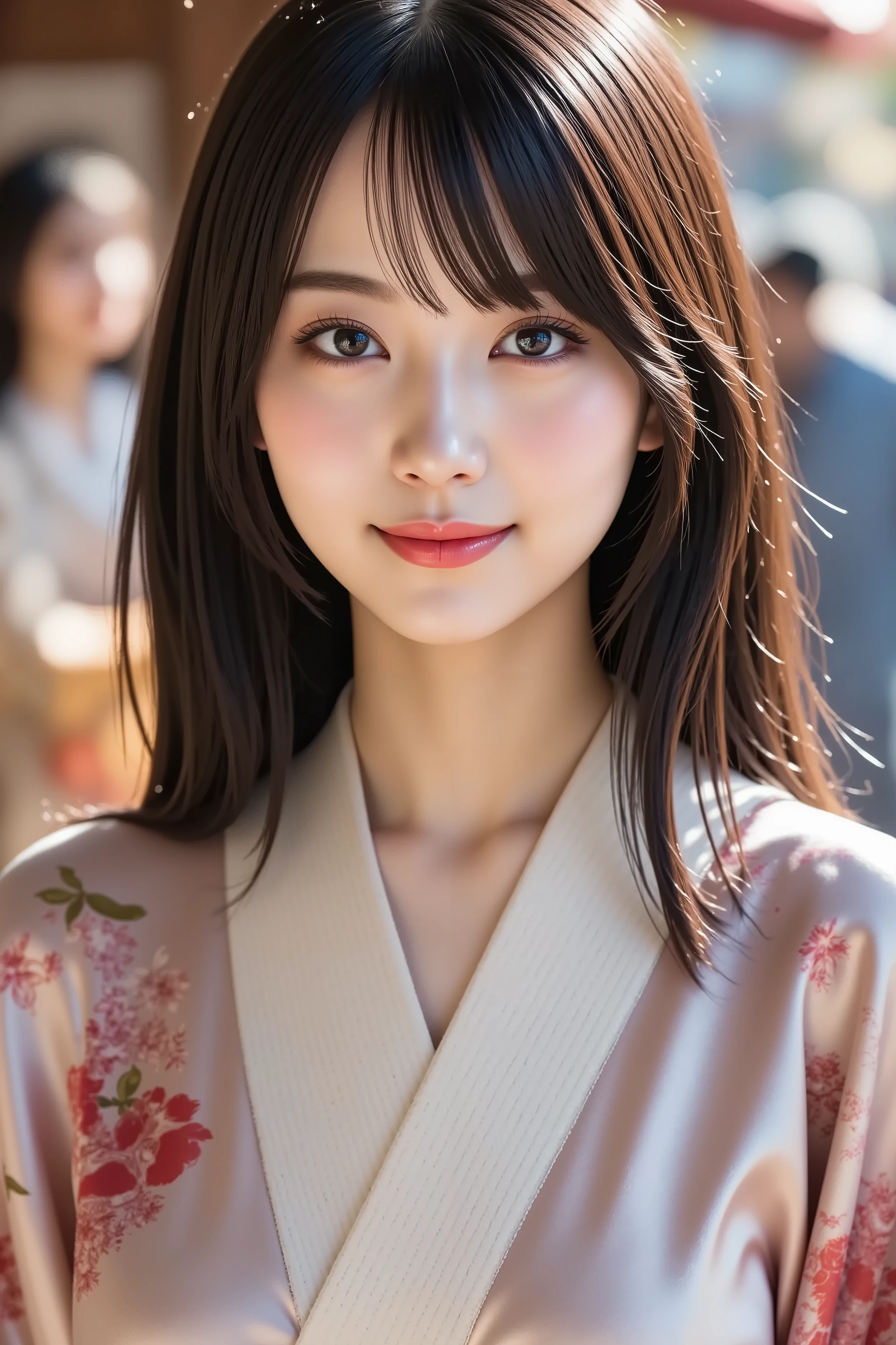 Araffe asian woman in kimono dress posing for a picture - SeaArt AI