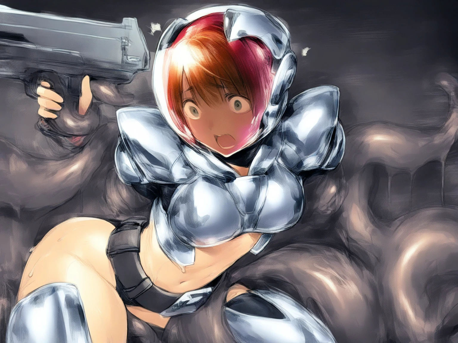(Defeated hero being fucked by a horse)bestiality、Young Shota、Nipples、Red Hero Suit、Tight hairstyle、Brown Hair、Intense ejaculation、Ahegao、Erect penis、((rape、Intense 、A lot of semen、Milking machine、))