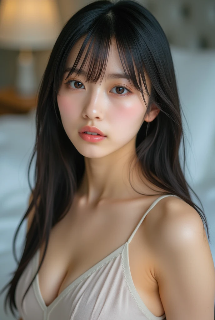 (logo、masterpiece、8k、Tabletop、RAW Photos、wonderful、最high quality、Realistic、Very detailed CG 統合 8k 壁紙、high quality、Very detailed、narrative poem、Particle Effects、Dynamic Effects、Depth of written boundary、Cinematic Light、Lens flare、Ray Tracing)、Fantasy、 (1 beauty、Black underwear、、Black-haired、Beautiful Face、True Face、Beautiful details in the eyes、Beautiful Skin)、Hair flutters in 風、Hair bounces、bath