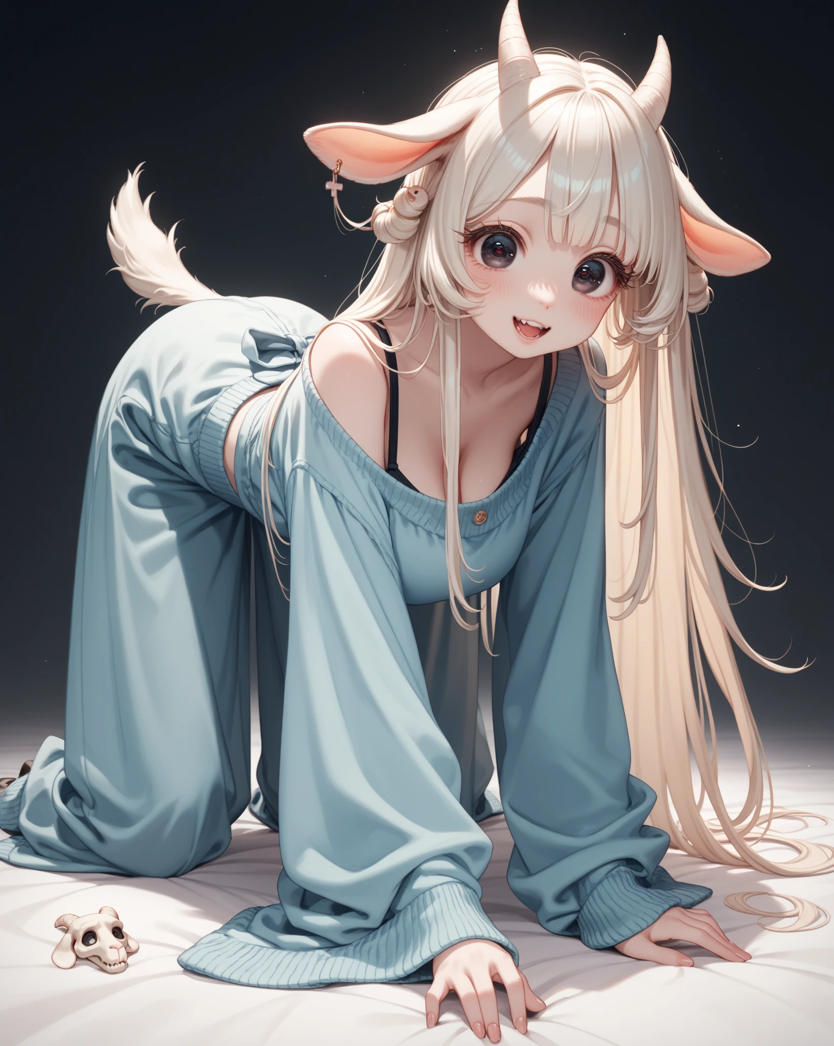 ((best quality)), ((masterpiece)), (detailed), 1girl, off-shoulder baggy sweater,clothes too big exposing chest,(little chest),(big forhead:1.2),(beautiful big eyes:1.3),extremely detailed cute anime face, (((flat chest))),((((long twin braids,tight braids,long braid,braided hair,long hime cut,colored inner hair)))),intricate eyes,beautiful detailed eyes,symmetrical eyes,(((detailed face))),beautiful detailed lips,(nsfw)), ((downblouse, upskirt)),(baggy, sagging clothes, upskirt, downblouse), dynamic pose,looking at viewer, (((embarrassed))),(horrified expression),(crying),highres,(best quality),(ultra detailed,extremely detailed),perfect face details, ((masterpiece:1.4, best quality))+, (ultra detailed)+, long twintails, cute girl,blue clothes, (flat chest:1.3), NSFW, small breasts, prominent collarbones, skinny arms, flat stomach, visible hip bones, long hair, red hair, white hair, blonde hair, dark hair, ponytail, thick ponytail, heavy ponytail, small breasts, NSFW