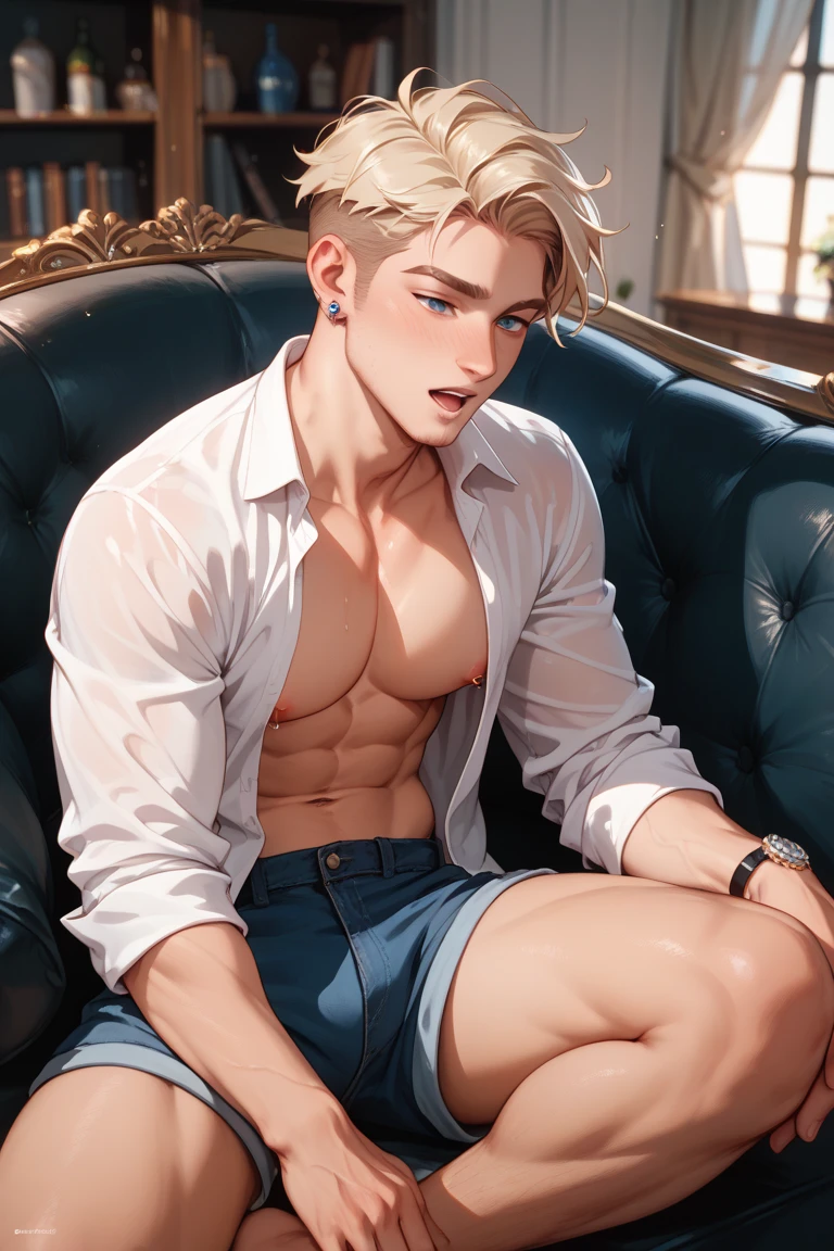 12year old, Libido boy, Slightly fat,sitted,leg wide open,taking a shower,tinas,(tmasterpiece, Ultra high quality, A high resolution, 8K, 复杂: 1.2), (Detailed face:1.2), Handsome, white skinned, 二重まぶた, detailedskin, 1boy, (realisticlying)), Good lighting quality, ((paleskin)), (sitted:1.2), (opening legs:1.3),short detailed hair --auto