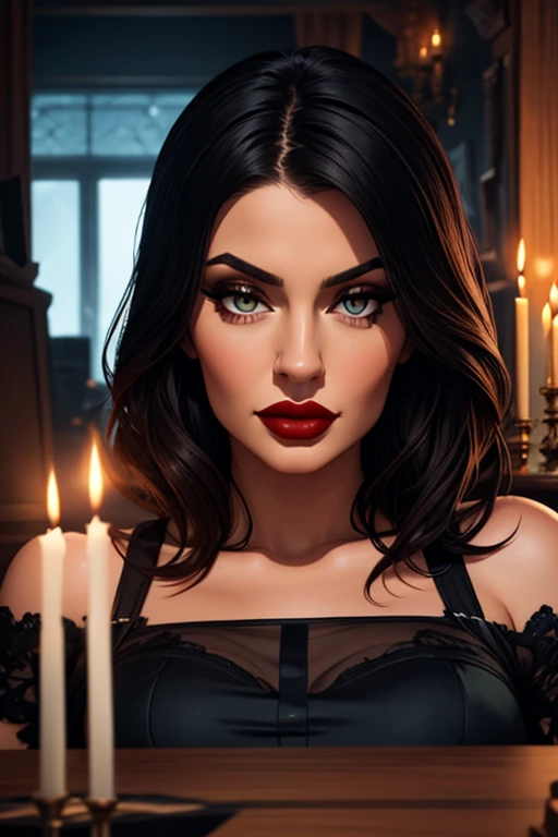 <lora:MorganLeFaySmite-000007:0.75>, MorganLeFay Smite, 1girl, solo, long hair, looking at viewer, makeup, lipstick, ((lingerie, lace thong, thigh highs, garter straps)),
closed mouth, mascara, eye shadow, mole under eye, purple_eyes, black hair,
(castle bedroom, Royal Bedroom, castle bedroom),
(insanely detailed, beautiful detailed face, masterpiece, best quality),