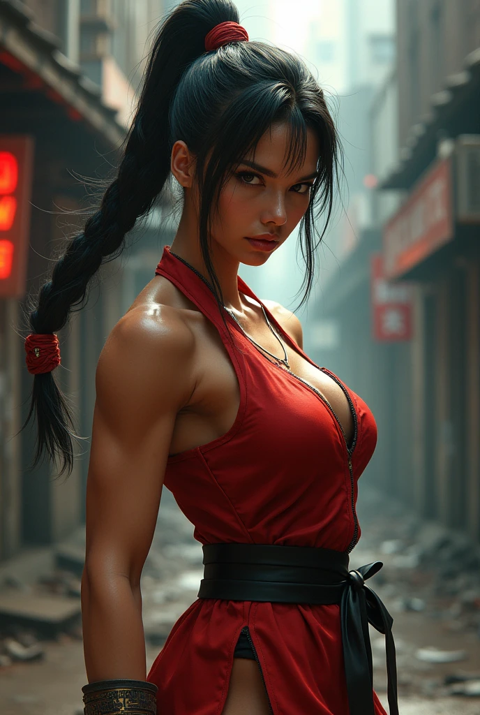 Realistic busty 35yo woman,Karateka,shaolin temple,ultimate form,8k,erotic obscene Performance Special move,buttle aura
