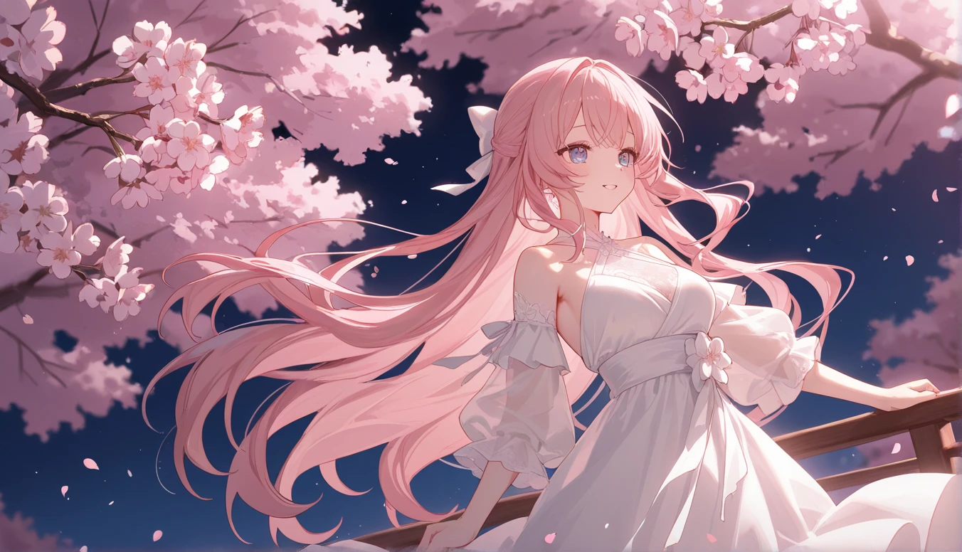 anime girl with long pink hair holding a white rabbit, cute anime waifu in a nice dress, anime art wallpaper 8 k, anime wallaper, anime style 4 k, anime art wallpaper 4 k, anime art wallpaper 4k, beautiful anime style, beautiful anime girl, anime girl with long hair, very beautiful anime cat girl, cute anime girl, anime wallpaper 4k