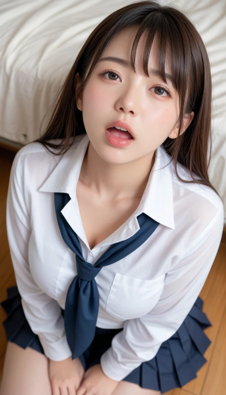 NSFW,((Big ass)),(((Full body shooting from below)))((Open your legs))、((((17-year-old beautiful girl))))Perfect Style、an anime girl、beautiful anime woman、Anime girl cosplay、Adorable anime girl、Beautiful anime girl、beautifull asian girl ever、Perfect girl、goddess of Japan 、Surreal anime、best qualtiy、masterpiece、illustratio、extremely delicate and beautiful、ighly detailed、 nffsw, 8k wallpaper, magnifica, Attention to detail, masterpiece, top-quality, art by, AJC 8k wallpapers are very detailed, huge filesize, ultra-detailliert, hight resolution, The ultra -The high-definition, ighly detailed, beautiful girl details, Eyes and face very detailed, beatiful detailed eyes, (Raw photography、top-quality), (realisitic, photorealisim:1.3),, Light on the Face, (brown haired: 1.3),((((Twin-tailed)))), chubby breasts, Loose beautiful hair、(Swollen eyes)、(K-pop idols))、(enticing)、bangss、Dark eyeliner、long eyeslashes、erotick、fringe、small earring、Small necklace、((blazers,School Uniforms,white shirt,Pleated mini-skirt))、(Sweaty white skin)、appealing breasts、fascinating butt、seductiv、sexual、Very clean skin、long and beautiful legs、(Photorealsitic: 1.4), Nice detailed eyes, heavy eye makeup,(Show your legs),beauty legs,(17 age),(((hi-school girl)))、wide-hips、Colossal tits、opens legs,(stick out her tongue), (tongue)、(Ahegao),Ah face, Open your mouth wide, Stick out your tongue and receive、Ecstatic look、Trance、((Fluid in the chest,excessive cum in,a large amount of moisture on the face,,,,,,,,,,,,,,,,,,,,,,,,,,,,,,,,,,,,,,,,,、 コック痴女 ))(Big )、((Double Peace Sign))、(Very beautiful pubic area)(),(Beautiful pubic hair),licking ,cum in mouth,cum on chest,excessive cum in,((Angle from below))、((((on back,Peace sign with both hands))))Looks Back,(((a man and a girl!)))、 (((((cum in ,vein ,Large ,cum in ,vein ,Large ,,Large ,,faceless male on face ,silhuette, with guy, Man inserts into pubic area)))))、Rape、ossan,(((Insert the pink rod into the crotch))) 、(((((Sexual with a man)))))、a man and