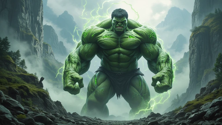 evil hulk,dark art,obscure,darkness,4k --auto --s2