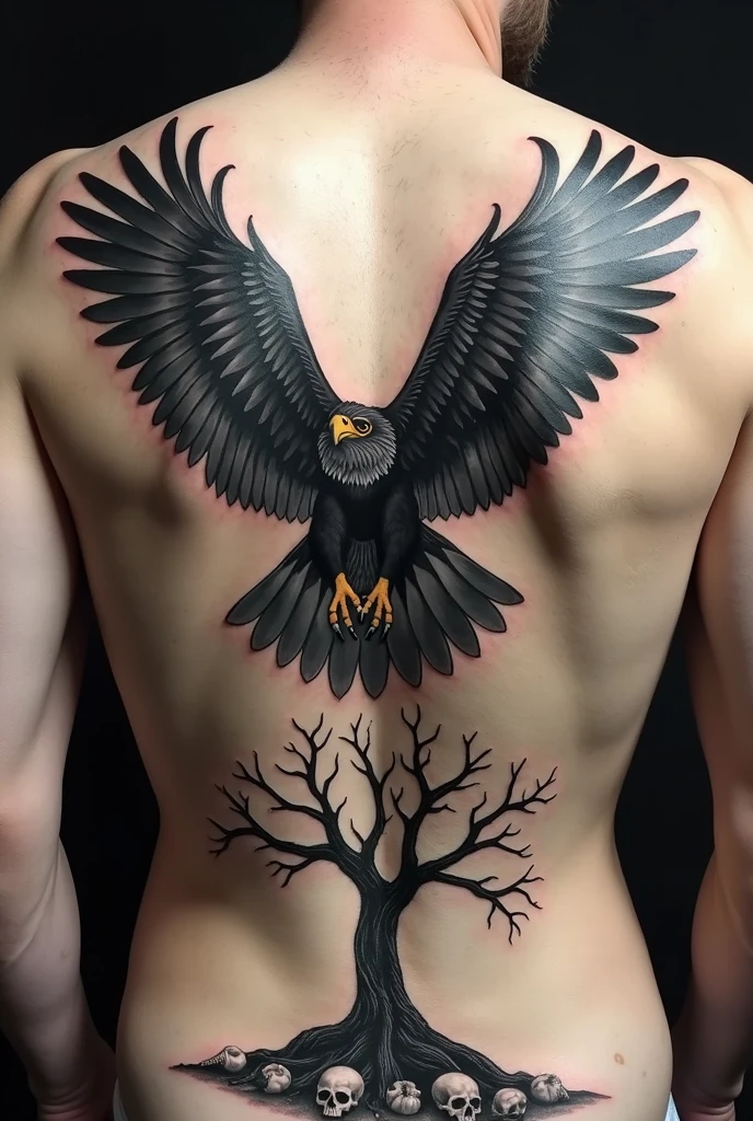Male tattoo of 3 birds