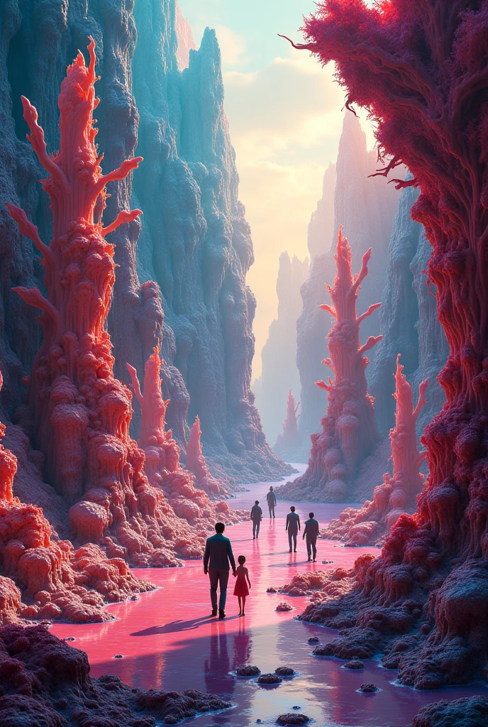 Create a frozen landscape with a 80s sythwave theme.
The artwork should work as a poster for a club party