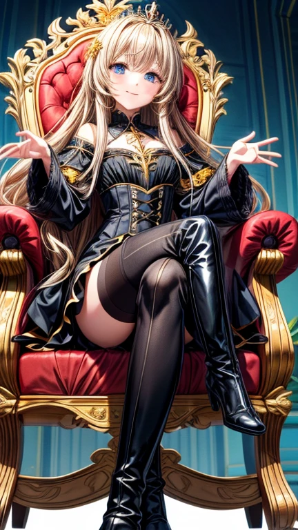 beautiful girl,Long curly blond hair,Golden pupils,(nun),((nun服)),Tight leather jacket,(Big breasts),Long boots,Dark church,pray