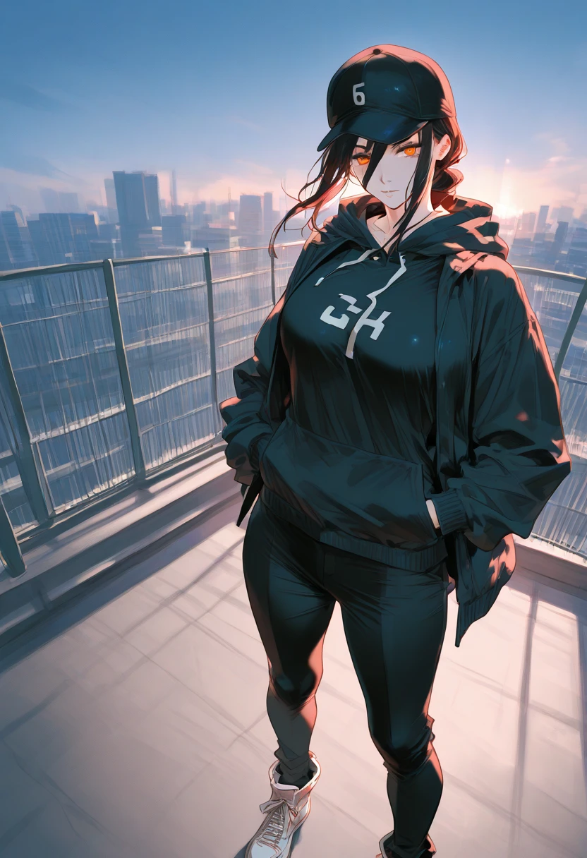 Absurd resolution,high resolution,(masterpiece: 1.4),hyper-detail,fullbody shot,head to toe,full frontal camera perspective,solo,shorter,standing,glasses,kemono feline cat futanari,no skin other than neck and head shown,watertight environmental suit,black hair,messy ponytail,cute face,detailed soft grey luminous eyes,huge massive hyper super swollen heavy milky breasts,breasts so big that cover her whole torso and are bigger than her head while being so big they reach her bellybutton,extremely super large swollen perky heavy bust,super huge enormously gigantic tits,gigantic breasts stretching/straining out of her outfit looking like they are about to burst out,breasts compressed squishing barely contained in outfit,inflated breasts,breast_expansion,super gigantic swollen heavy tits,wide full hips,narrower torso and shoulders,smaller torso,narrower waist,full thicc big soft thighs,thicc big full thighs,big rounded full soft butt,thicc butt,ruggedized utility styled outfit,fully insulated suit,full body outfit coverage with no skin showing or revealed,airtight/watertight zippers and seals,scifi monochrome black and grey fullbody covering protective padding rugged loose-fitted pilot utility suit with strategically placed protective padding,white watertight zipper utility cropped top for breasts support with a black strap horizontal across cleavage worn on top of suit,tactical strategic angular-patterned protective padding on hips and thighs and abdomen,practical/functional clothing,weather-proof durable clothing material,nylon clothing material,custom made clothing to fit and support large breasts,scifi padded rugged rigid high collar cropped cutout fitted techwear jacket,armored high collar,white and black triangular decals and techwear iconography on apparel and clothing,techwear gloves,ruggedized tech,ruggedized tech aesthetic,fitted utility pants,utility chaps,near future scifi,cyberpunk aesthetic,anime aesthetic,tactical aesthetic,nasapunk apparel,death stranding