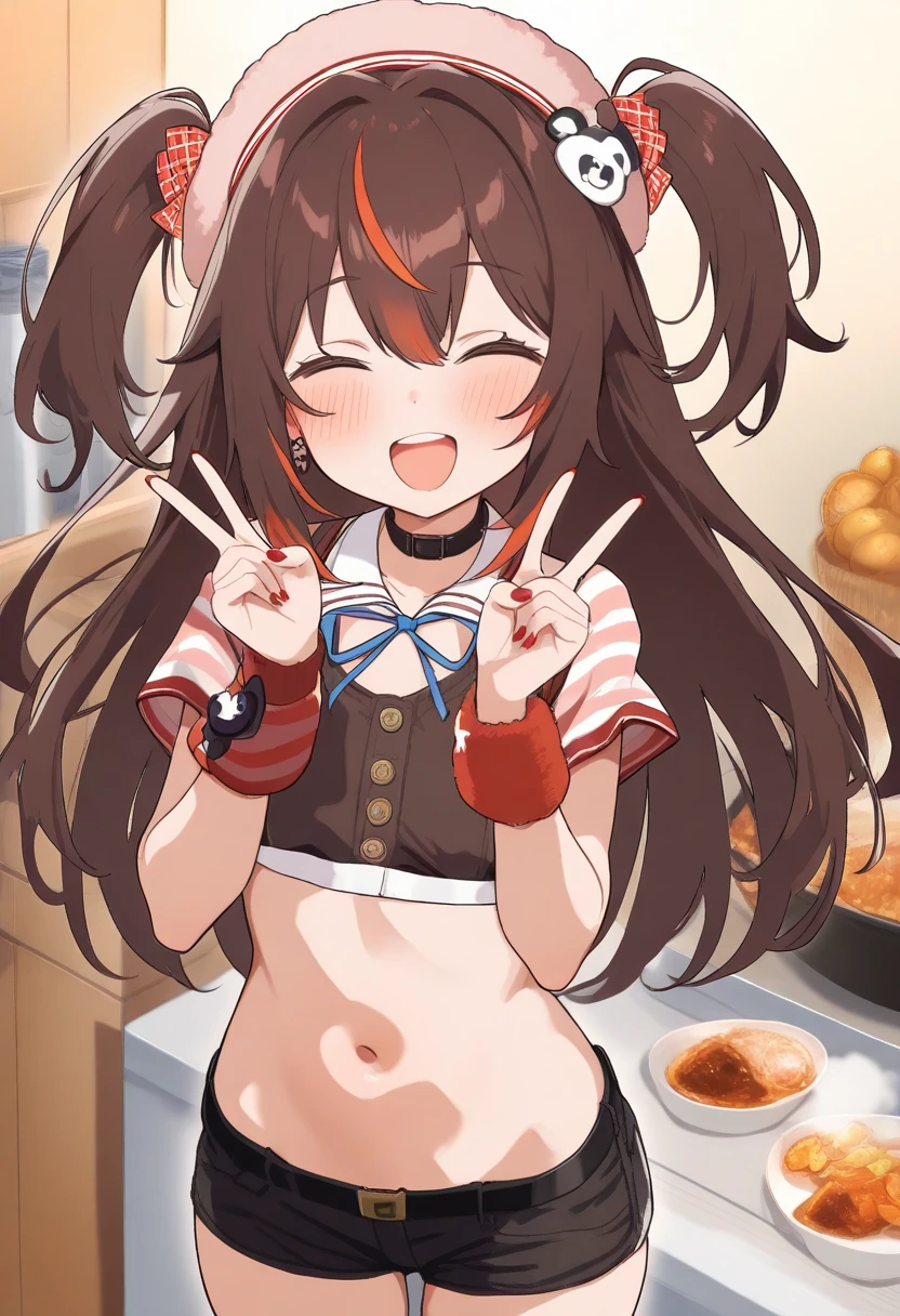 masterpiece, best quality,anime style, 1 girl,(((slender body))), (((small eyes,small breast))),(((gym uniform))),(((((3 monkey grabbing the girl))))),((((cum facial)))), (beautiful face), (((medium hair))), (((messy hair))), ((((brown hair)))),detailed beautiful skin, (perfect hands, perfect anatomy)