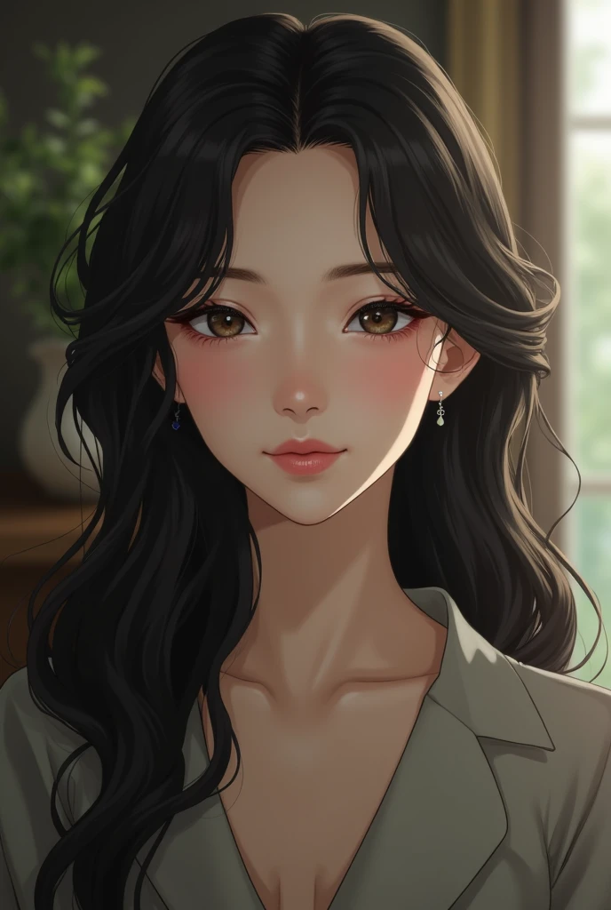 20 year old woman from behind wearing sexy pajamas without showing her face, of white teas, Dark hair cut in layers or butterfly cut, slim, with a beautiful figure without being voluptuous