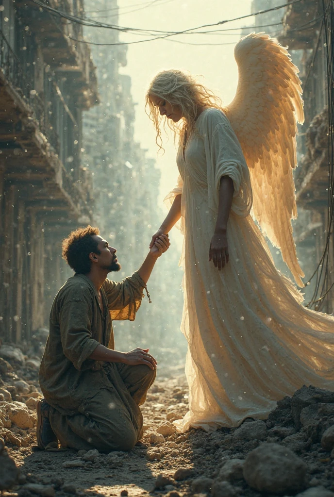 A poor devil and a rich angel