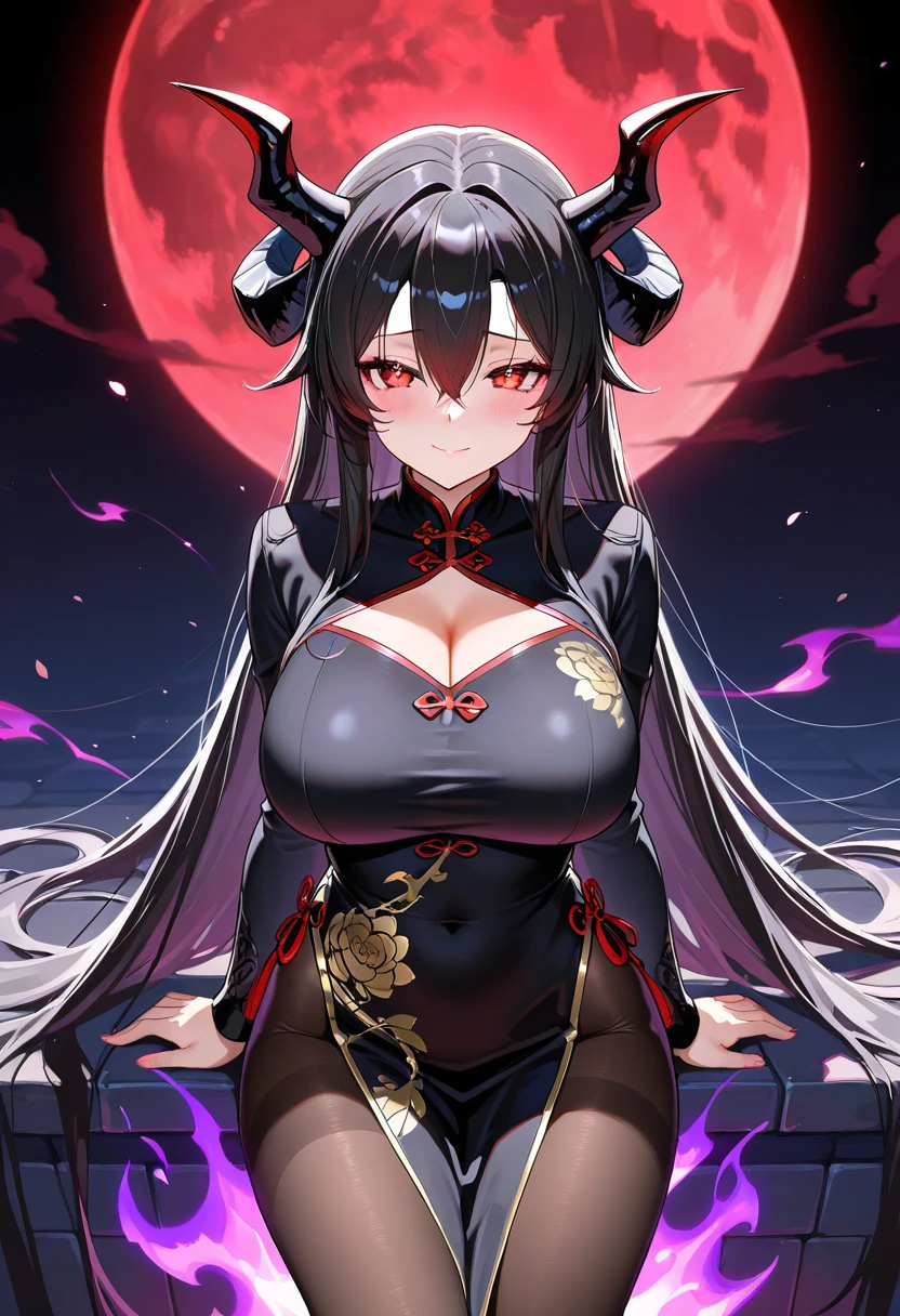 She has a flat chest, Black crow's wings flutter, Black hair and cat ears,Place a golden picture frame, Her eyes are crimson and red.,She is a samurai in a black and red costume、Often exposed,Black Devil's Wings and Uraryu Flame, Succubus girlfriend opens crotch wide、Underwear panties are exposed、In search of sex, SEX, She holds a magnificent big rainbow Japan sword in her hand、A night of sparkling rainbow Milky Way and flames full of despair, Iridescent Crystal Gemstones, Is pale skinned,She opens her mouth and laughs with a big expression、Laugh with a mischievous look,, She enveloped love like a serpent in an interstellar wind, Highest Quality, She wears a rainbow cloak and a war maiden kimono,  ((A Japanese style)),The face of the big picture, Countless red light sickles illuminate her back,Blade of Light,Countless shooting stars,Lens Flare, Big rainbow,The moon shines,Star chips, bloom, ((Flame glow)), chromatic abberation], Digital Painting, Insane details, Intricate details, Beautifully color graded, Unreal Engine, Cinematic , colour grading, Editorial Photography , Photography, Photo Shot, Shot on 70mm lens, depth of fields, degrees of freedom, Tilt Blur, Shutter Speed 1/1000, F/22