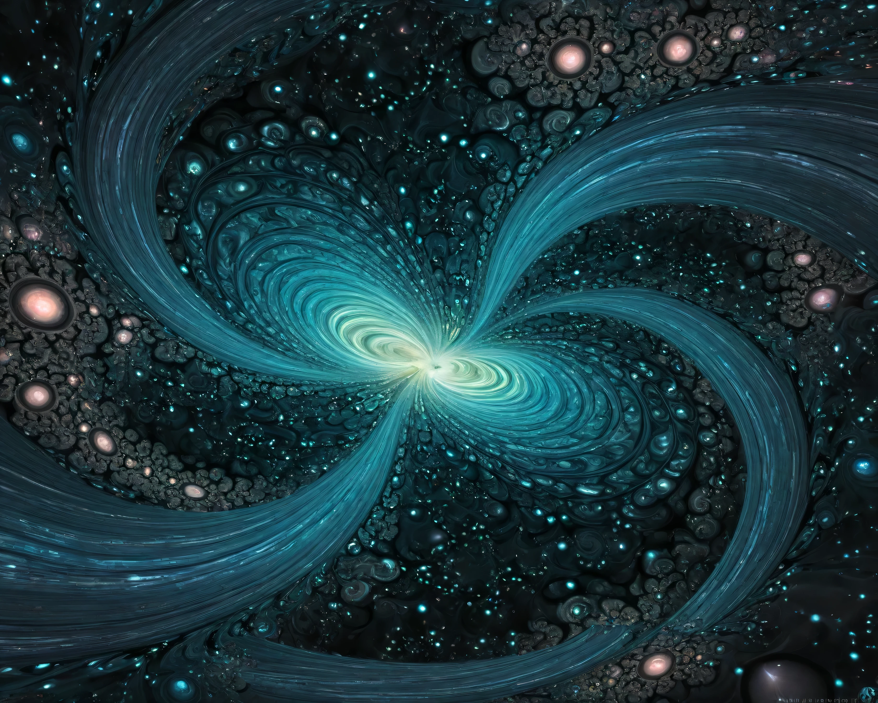 Anti-space overload,((fractal)),(( deep view )),photographic,ultra high resolution,hyperdetailed, Masterpiece, 3D modeling ,digital art.