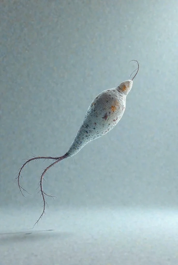 Unfertilized corticated of  Ascaris lumbricoides (Large intestinal roundworms)