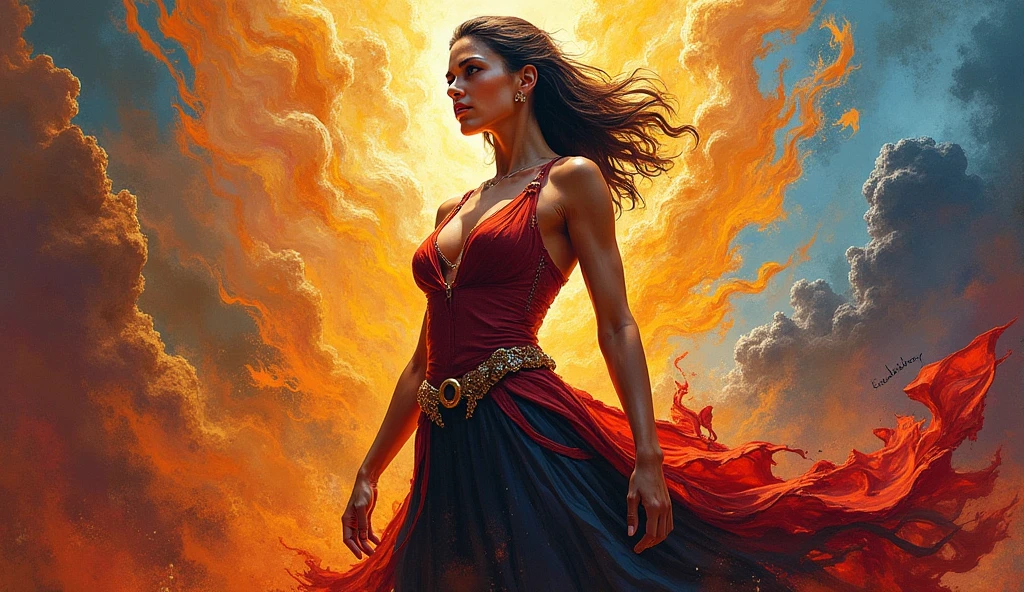 a woman with flowing sheer silk clothes, yelling as she summons a dragon ball, blasted moonscape, highly detailed, 8k, photorealistic, cinematic lighting, dramatic, powerful, energetic, athletic, young female, detailed face and eyes, flowing hair, dramatic pose, powerful energy, dragon ball, blasted moonscape, dramatic sky, glowing energy, cinematic, epic, stunning, masterpiece
