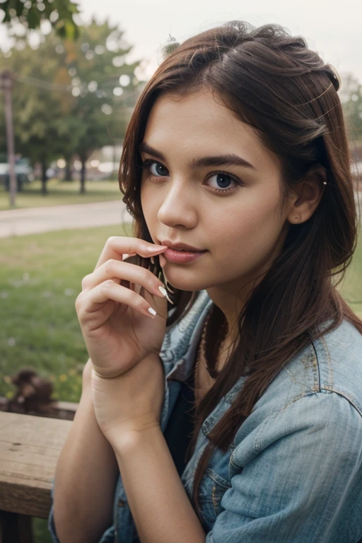 blowing a kiss