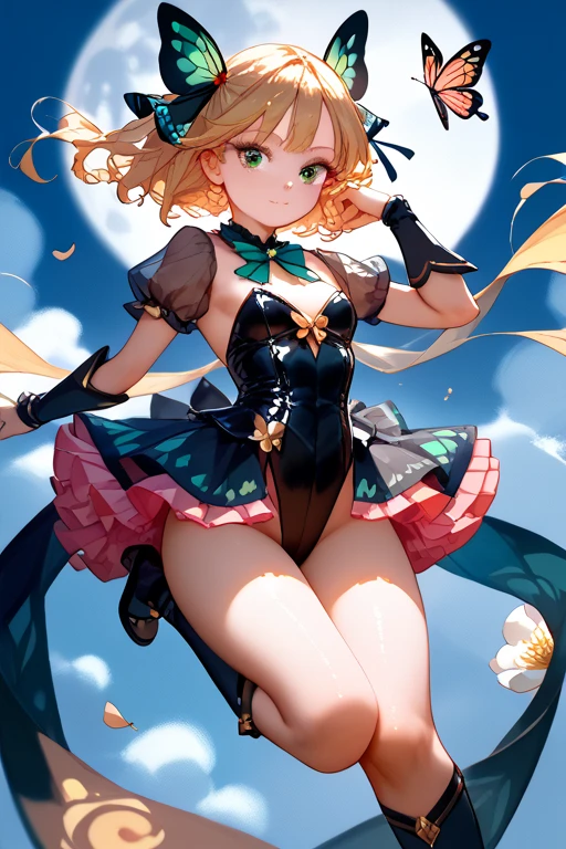 (((​masterpiece、top-quality、top-quality、Official art、Beautifully Aesthetic:1.5)))、(1girl in:1.3)、highly-detailing、huge tit、((Black stockings))、(Fractal Art:1.1)、highestdetailed、a blond、(shinny skin)、(Many colors:1.4)、(((large full breasts)))、Sheer areol、Asuka horse Toki