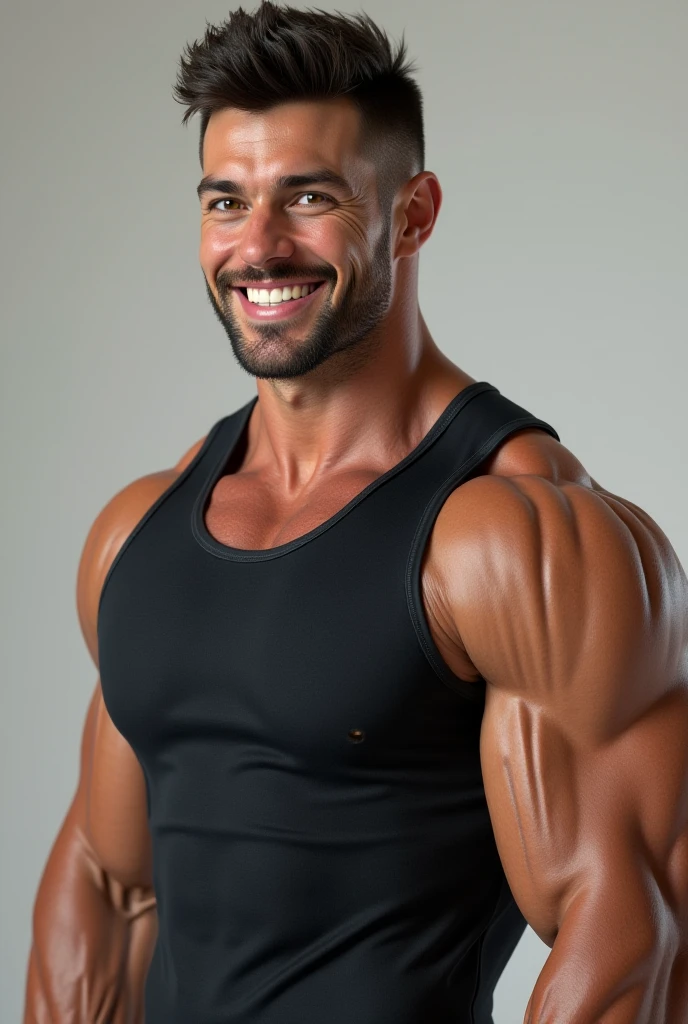 Wild muscle man, (40 year old dad:1.1), Chico 1, alone, Grey Hair (Black dress shirt), (Big shoulders), Muscle tissue, Nargon, Stubble, Short Beard, Cute eyes:1.3, ), (Detailed face:1.3), Wearing glasses, smile, Dynamic Angle, Volumetric lighting, (Highest quality, High resolution, Realistic), Cinema Lighting, masterpiece, Raw photo, Intricate details, High resolution, whole body, Tight jeans ,Cross your arms、Gold Necklace、Gold Bracelet、Huge pectoral muscles、Giant Arms、glare、darkness