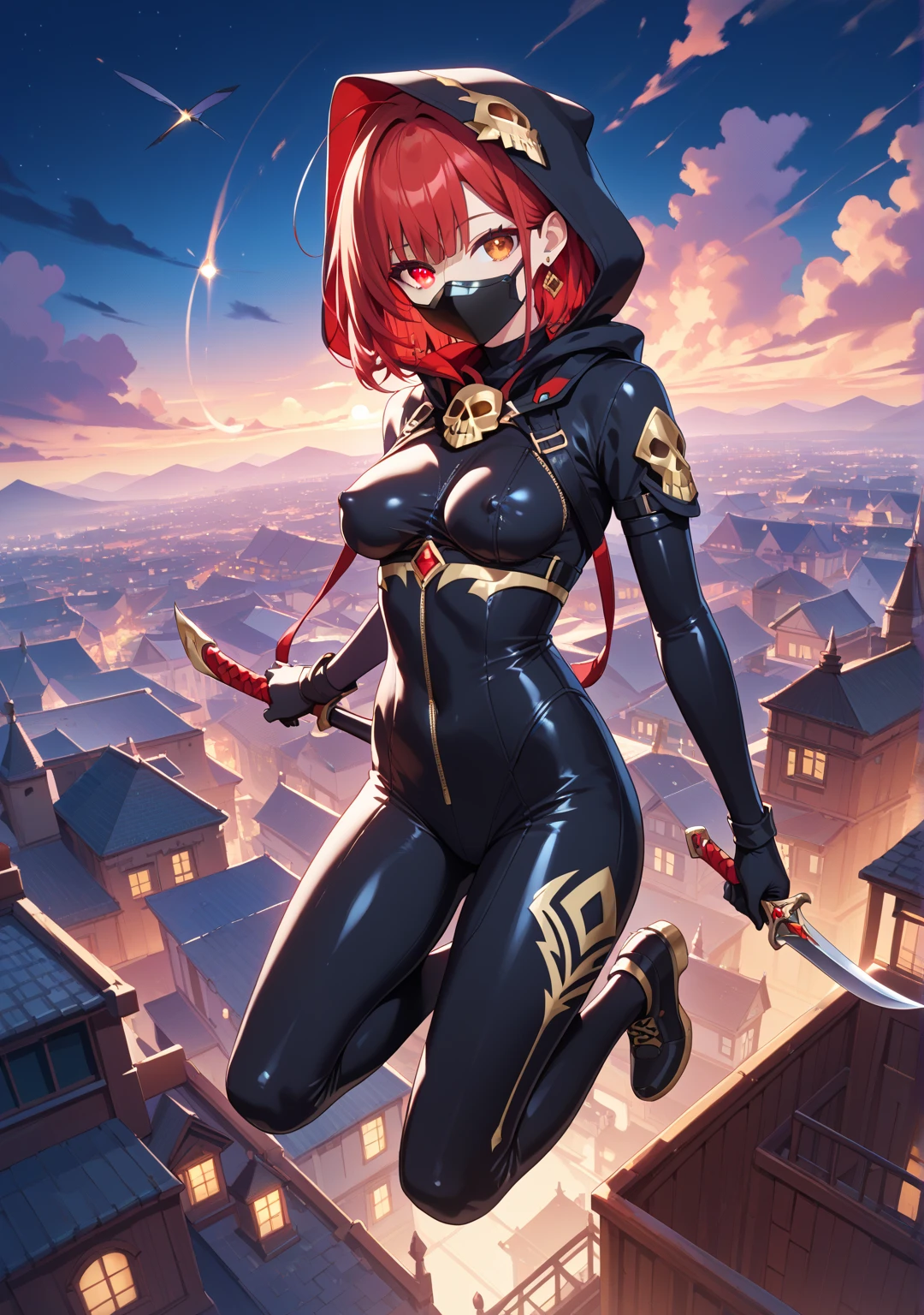 masterpiece, high quality, best quality, 4k, super detailed, 4k, focus sharp, upper body, (face), head, red eyes, (glowing eyes), (blood splatter:1. 7), red light, smile, big smile, fangs, psycho smile, gesugao, masterpiece, orange hair, short hair, scary face, male, man, insanevoid, glowing eyes, extra eyes, horror \(theme\), YAMEROYANDERE CONSTRICTED PUPILS YANDERE EMPTY EYES SHADED FACE CRAZY EYES GLOWING EYES CRAZY SMILE DARK , TOXIC LIQUID STYLE