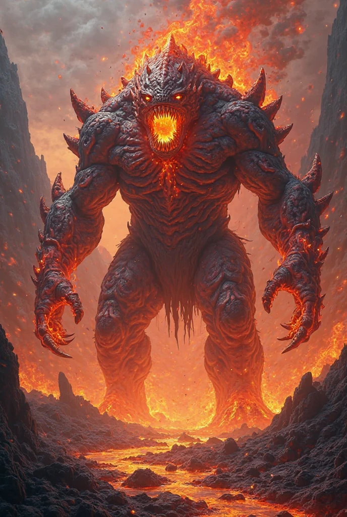 Melting lava monster