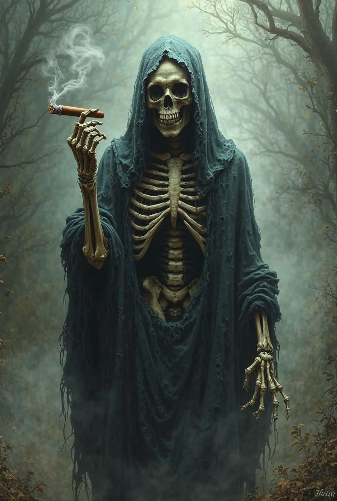 arafed grim riding a swing with a pipe and a crow, the grim reaper, grim reaper, highly detailed dark art, god of death, death dreaming about death, just art for dark metal music, wraiths riding in the sky, grim reaper except a rat, heavy metal artwork, the reaper, reminded me of the grim reaper