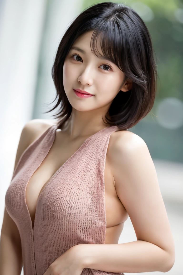((best quality)), ((master piece)), (detailed:1.4), delicate big eyes,frontage,spread your legs,detailedな顔,tight clothes,with short black hair,Cyberpunk beautiful female statue,HDR(high dynamic range),ray tracing,NVIDIA RTX,super resolution,unreal 5,Scattered beneath the surface、PBR texture、Post-processing、anisotropic filtering、Depth of the bounds written、sexy and excited,Maximum resolution and crisp layered textures、Albedo and specular maps、surface coloring、Accurate simulation of light-matter interactions、perfect proportions、Rendering with Octane、two color light、bangs、Low ISO、White balance、Rule of thirds、8K raw data、kimura,light smile,lipstick