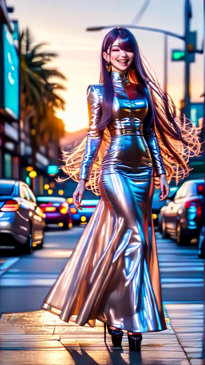 (best quality,4k,8k,highres,masterpiece:1.2), ultra-detailed, (realistic,photorealistic, photo-realistic:1.37), colorful, vibrant colors, beautiful girl, lamborguini urus, stylish scenery, high fashion, urban, summer, sunglasses, long, flowing hair, elegant dress, confident pose, sunset, city lights, neon signs, glossy finish, polished surface, shiny car paint, reflection, dynamic movement, striking contrast, atmospheric lighting, soft shadows, subtle texture