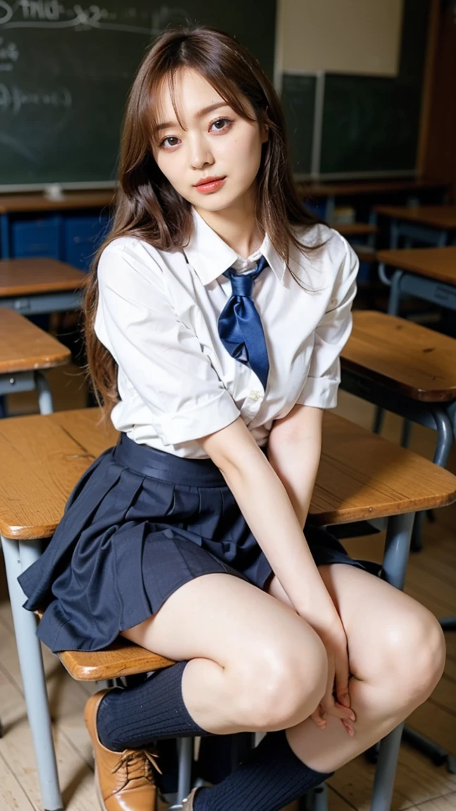 Ulchan-6500-v1.1, (RAW photo:1.2), (realistic:1.4), beautiful detailed girl, very detailed eyes and face, beautiful and detailed eyes, (between legs:1.5),that'ridiculous, 信じられないほどridiculous., huge file size, (highly detailed wet ), High resolution, very detailed, highest quality, table top, (( in school uniform:1.2)), shape, very detailed, nffsw (English) (English) (English), integrated, 8k wallpaper, wonderful, delicate details, table top, highest quality, Highly detailed ticker Unity 8k wallpapers, face light, movie light, 1 girl, , ((spread your legs and show me your wet parts )), ((dynamic pose))), (camel toe), (half), (Legs that sit with knees bent and thighs apart))、big