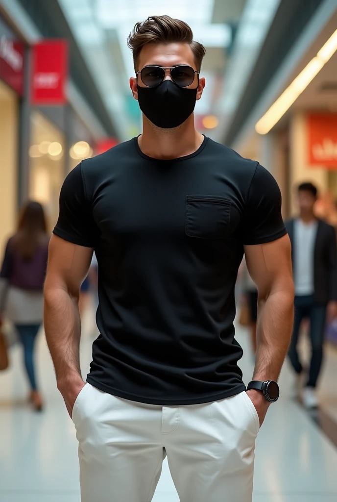 Homem caminhando por um beco estreito, um homem usando uma mochila, Cyberpunk Rua Goon, com uma mochila, cargo pants. CIDADE CYBERPUNK, model is wearing techtical vest, estilo cyberpunk hiper-realista, standing in an alleyway, samurai urbano, aventura render hiper realista, standing in a city street, homem andando pela cidade, vagando pela cidade
