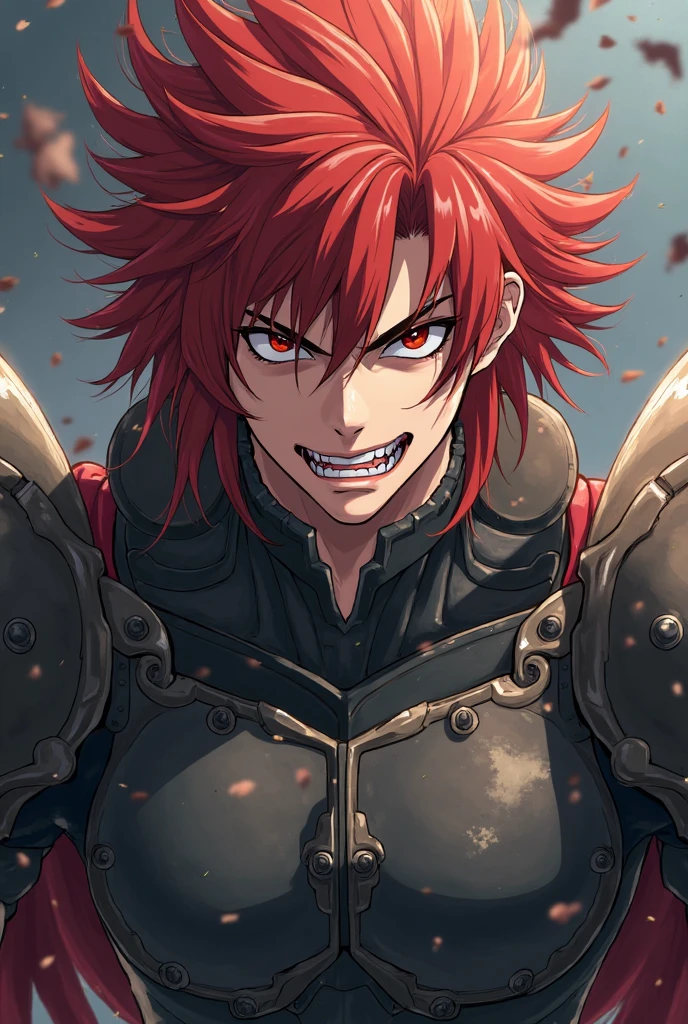 Zell, Cloud, Red_hair, thief, dark_fantasy,  spikey_hair, tattoos, goatee, kishimoto, Leather_armor