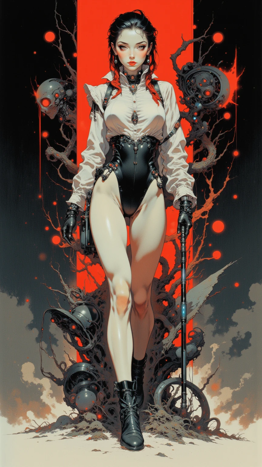 (masterpiece, best quality:1.2),1 beautiful girl,multiple men,realistic,3d,Unreal Engine 5,skin texture,hold,cbt,anatomically correct, comic storyboard, long hair,smile,barefoot,girl in lace top,sexy, girl in shiny legging, girl in high heels,cleavage,crossed legs,large breasts, naked male, standing ,trample,cuts,defloration,indoor,couple,femdom,hetero,saliva , mucus,femdom,blood on hands,blood splatter,male,open mouth,trembling, couch,sit,bruise man ,man closed eyes,dark skin man, man cum,bleeding man,man in tight underpants,, film shooting, depth of field, Super visual, The art of HR Giger and Beksinski comes together in this detail, Grim, skeletons:1.5,Flowing saliva:1.5,Bare brains on the wall,beauitful , mucus:1.5,Pepperoni:2,A large number of homogeneous species:1.5,SPR:1.5,Psychedelic background,Dark horror scene. Sharp images, Use edge lights to render at 8K resolution, It shows a terrifying environment full of Lovecraft's tentacles,They twist and pulsate in neon lights. HDR lighting creates complex and detailed shadows on a distorted background, Mutant humanoid. Distorts the environmental structure due to glitch and distortion effects, Surreal and dreamlike elements,Such as a floating inverted structures and decaying flesh,Create a feeling of disturbing and disorientation. Religious and mystical symbols are scattered against an intricate backdrop,Add a touch of supernatural horror to this already insanely terrifying masterpiece,)